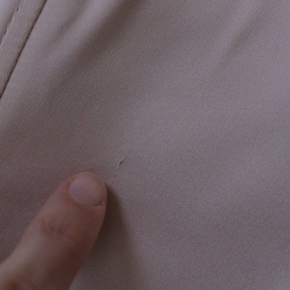 NWT BEIGE PINK SATIN EFFECT MINI DRESS. - Picture 7 of 13